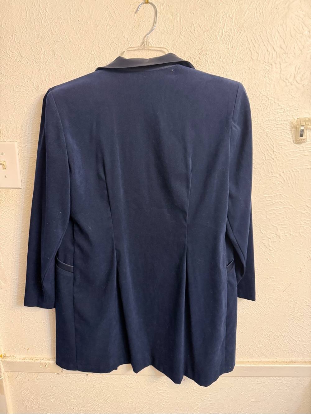 Sheri Martin Navy Blazer with Black Trim - Picture 5 of 5
